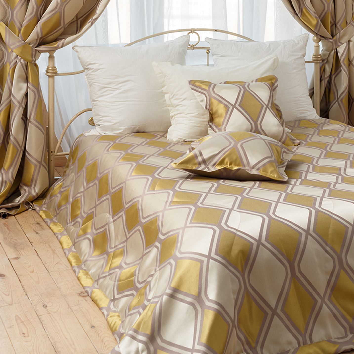 Покрывало | Покрывало РОБЕРТИНО ГОРЧИЧНЫЙ