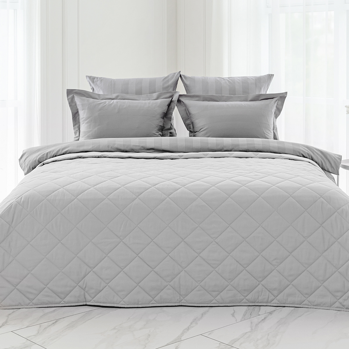 Покрывало хлопковое | ПОКРЫВАЛО ХЛОПКОВОЕ ОДНОТОННОЕ СЕРЕБРИСТАЯ ДЫМКА