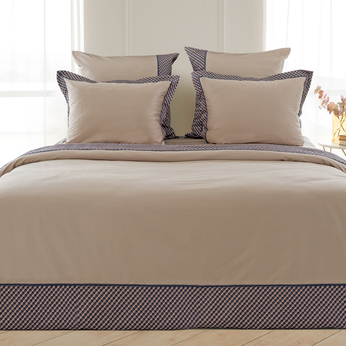 Постельное бельё Cатин | ПОСТЕЛЬНОЕ БЕЛЬЁ МАКО-САТИН КРЕМОВЫЙ  MYSTIC