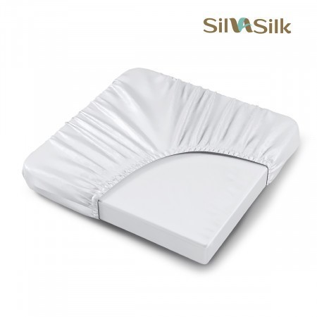 ПРОСТЫНЯ НА РЕЗИНКЕ SILVA SILK, 100% LYOCELL 310ТС, "ROYAL WHITE"