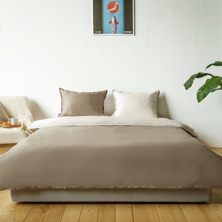 ПОСТЕЛЬНОЕ БЕЛЬЕ САТИН ДВУСТОРОННИЙ ШОКОЛАД