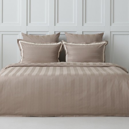 ПОСТЕЛЬНОЕ БЕЛЬЁ С ПРОСТЫНЕЙ НА РЕЗИНКЕ МИНДАЛЬ